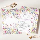 ラブイン開花バタフライブライダルシャワー 招待状