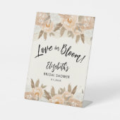 ラブイン開花ピーチフラワーズブライダルシャワー 台座サイン (正面)