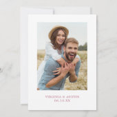 ラブイン開花フォトブライダルシャワー招待 招待状 (裏面)