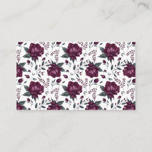 ラブイン開花フラワーズバーガンディークリームレシピ エンクロージャーカード (裏面)