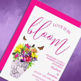 ラブイン開花フローラウェディングシャワー 招待状