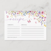 ラブイン開花フローラバタフライブライダルシャワー エンクロージャーカード (正面)