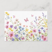 ラブイン開花フローラバタフライブライダルシャワー エンクロージャーカード (裏面)
