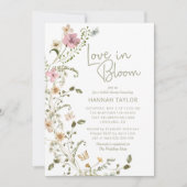 ラブイン開花フローラブライダルシャワー 招待状 (正面)