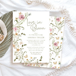 ラブイン開花フローラブライダルシャワー 招待状
