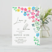 ラブイン開花フローラブライダルシャワー 招待状 (スタンド正面)