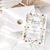 ラブイン開花フローラ春サマーブライダルシャワー 招待状