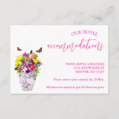 ラブイン開花フローラ結婚の宿泊施設 エンクロージャーカード (正面)