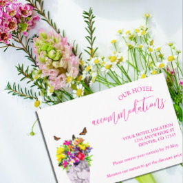 ラブイン開花フローラ結婚の宿泊施設 エンクロージャーカード