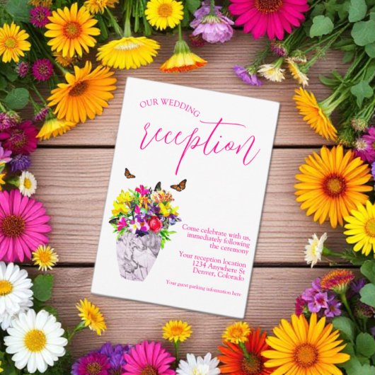 ラブイン開花フローラ結婚式 エンクロージャーカード