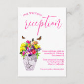 ラブイン開花フローラ結婚式 エンクロージャーカード (正面)