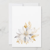 ラブイン開花フローラ縁どブライダルシャワー 招待状 (裏面)