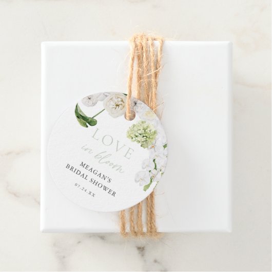 ラブイン開花ブライダルシャワーありがとう好意 フェイバータグ (インサイチュ)