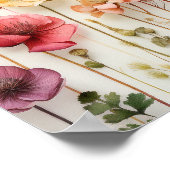 ラブイン開花ブライダルシャワーウェルカムサインポスター ポスター (角)