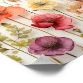 ラブイン開花ブライダルシャワーキスゲームサイン ポスター (角)