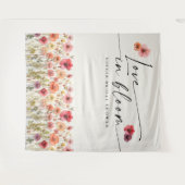 ラブイン開花ブライダルシャワータペストリー タペストリー (正面(横))