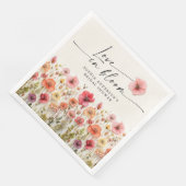 ラブイン開花ブライダルシャワーナプキンス (コーナー)