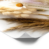 ラブイン開花ブライダルシャワーワイルドフラワーウェルカム ポスター (角)