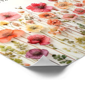 ラブイン開花ブライダルシャワー好意サイン ポスター (角)