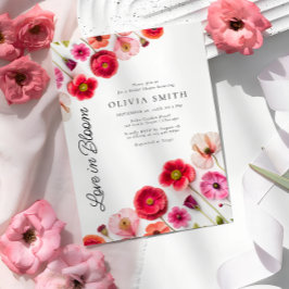 ラブイン開花ブライダルシャワー招待状 招待状