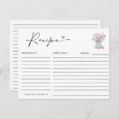 ラブイン開花ブライダルシャワー エンクロージャーカード (正面/裏面)