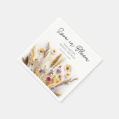 ラブイン開花ブライダルシャワー スタンダードカクテルナプキン (角)