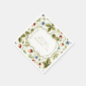 ラブイン開花ブライダルシャワー スタンダードカクテルナプキン (角)