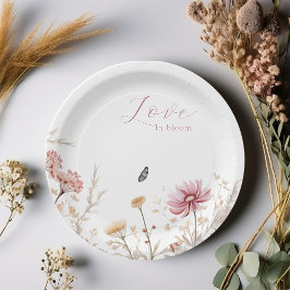ラブイン開花ブライダルシャワー ペーパープレート