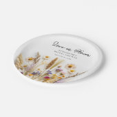 ラブイン開花ブライダルシャワー ペーパープレート (アングル)