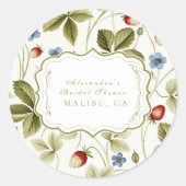 ラブイン開花ブライダルシャワー ラウンドシール (正面)