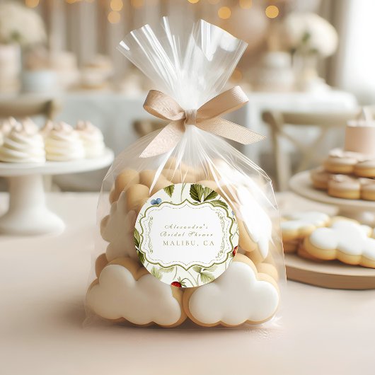 ラブイン開花ブライダルシャワー ラウンドシール