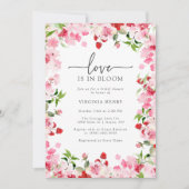 ラブイン開花ブライダルシャワー 招待状 (正面)