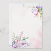 ラブイン開花ブライダルシャワー 招待状 (裏面)