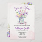 ラブイン開花ブライダルシャワー 招待状 (正面/裏面)