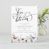 ラブイン開花ブライダルシャワー 招待状 (スタンド正面)