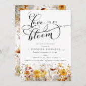 ラブイン開花ブライダルシャワー 招待状 (正面/裏面)