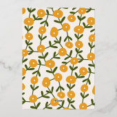 ラブイン開花ブライダルシャワー 箔招待状 (裏面)