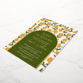 ラブイン開花ブライダルシャワー 箔招待状 (回転した状態)