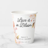ラブイン開花ブライダルシャワー 紙コップ (裏面)