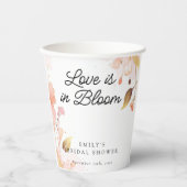 ラブイン開花ブライダルシャワー 紙コップ (正面)
