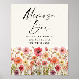 ラブイン開花ブライダルミモササイン ポスター