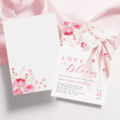 ラブイン開花ボウブライダルシャワー 招待状