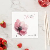 ラブイン開花ミニマルブライダルシャワー紙ナプキン スタンダードカクテルナプキン (インサイチュ)