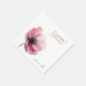 ラブイン開花ミニマルブライダルシャワー紙ナプキン スタンダードカクテルナプキン (角)