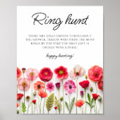 ラブイン開花メドウブライダルシャワーゲーム ポスター (正面)