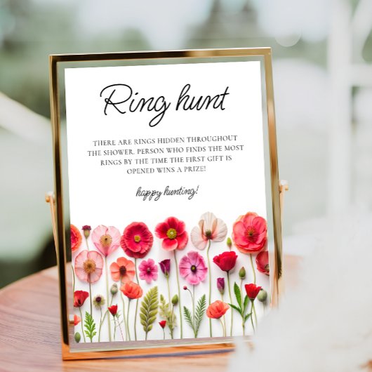 ラブイン開花メドウブライダルシャワーゲーム ポスター