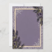 ラブイン開花ラベンダー結婚式招待状 招待状 (裏面)