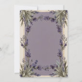 ラブイン開花ラベンダー結婚式招待状 招待状 (裏面)