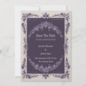 ラブイン開花ラベンダー結婚式招待状 招待状 (正面)