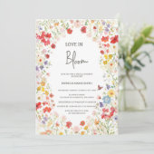 ラブイン開花ワイルドフラワーズブライダルシャワー 招待状 (スタンド正面)